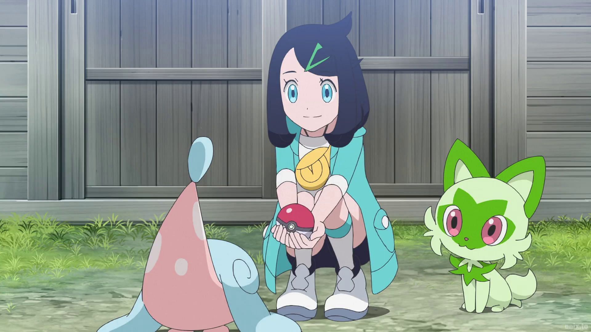 Hatenna becomes Liko's first new addition to her team in Pokemon Horizons (Image via The Pokemon Company)